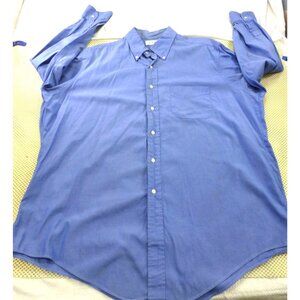Brooks Brothers Original Polo Button Down Chambray Blue Dress Shirt 17-35 USA